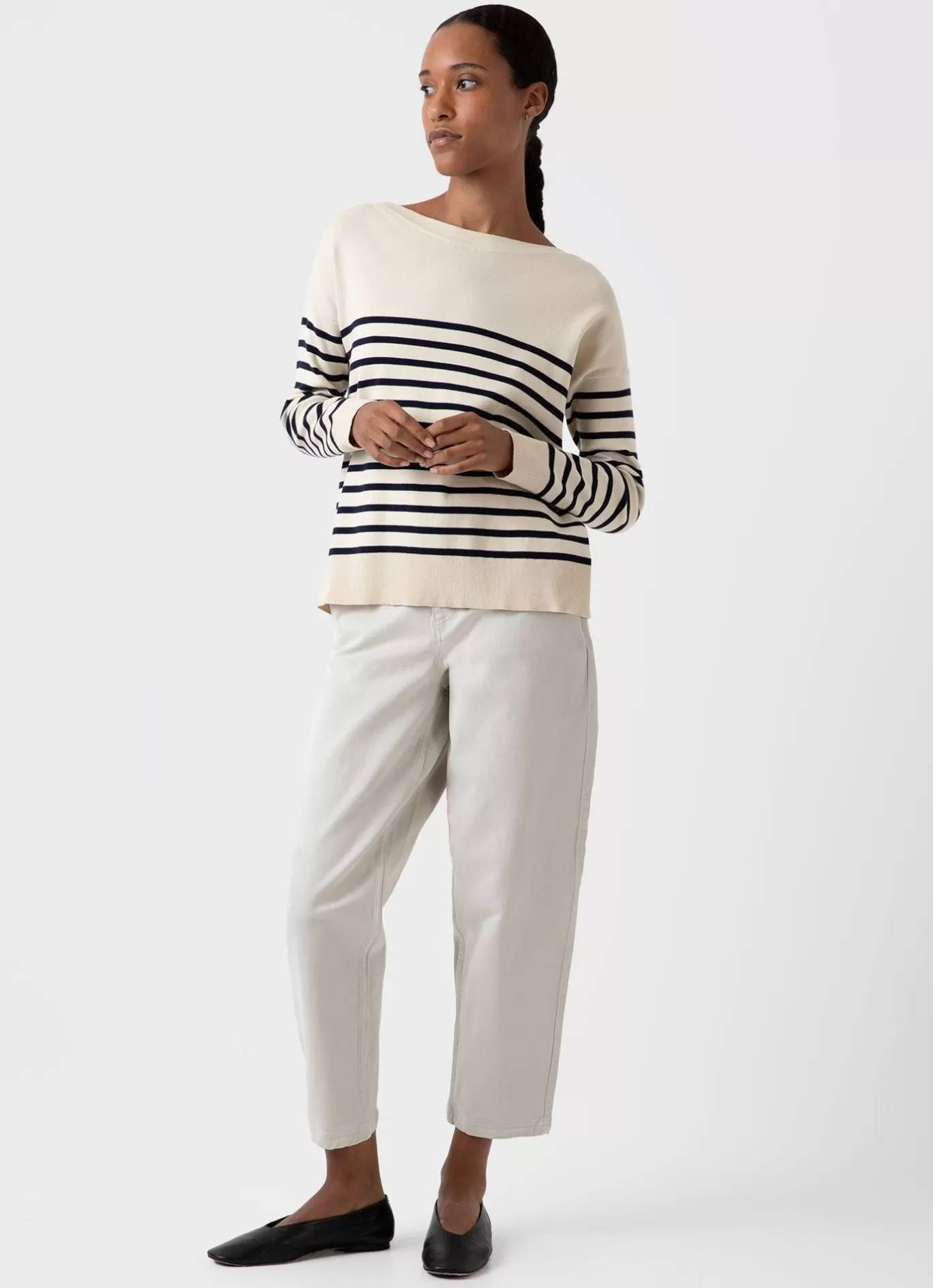 Sale Breton Stripe Jumper Women Knitwear