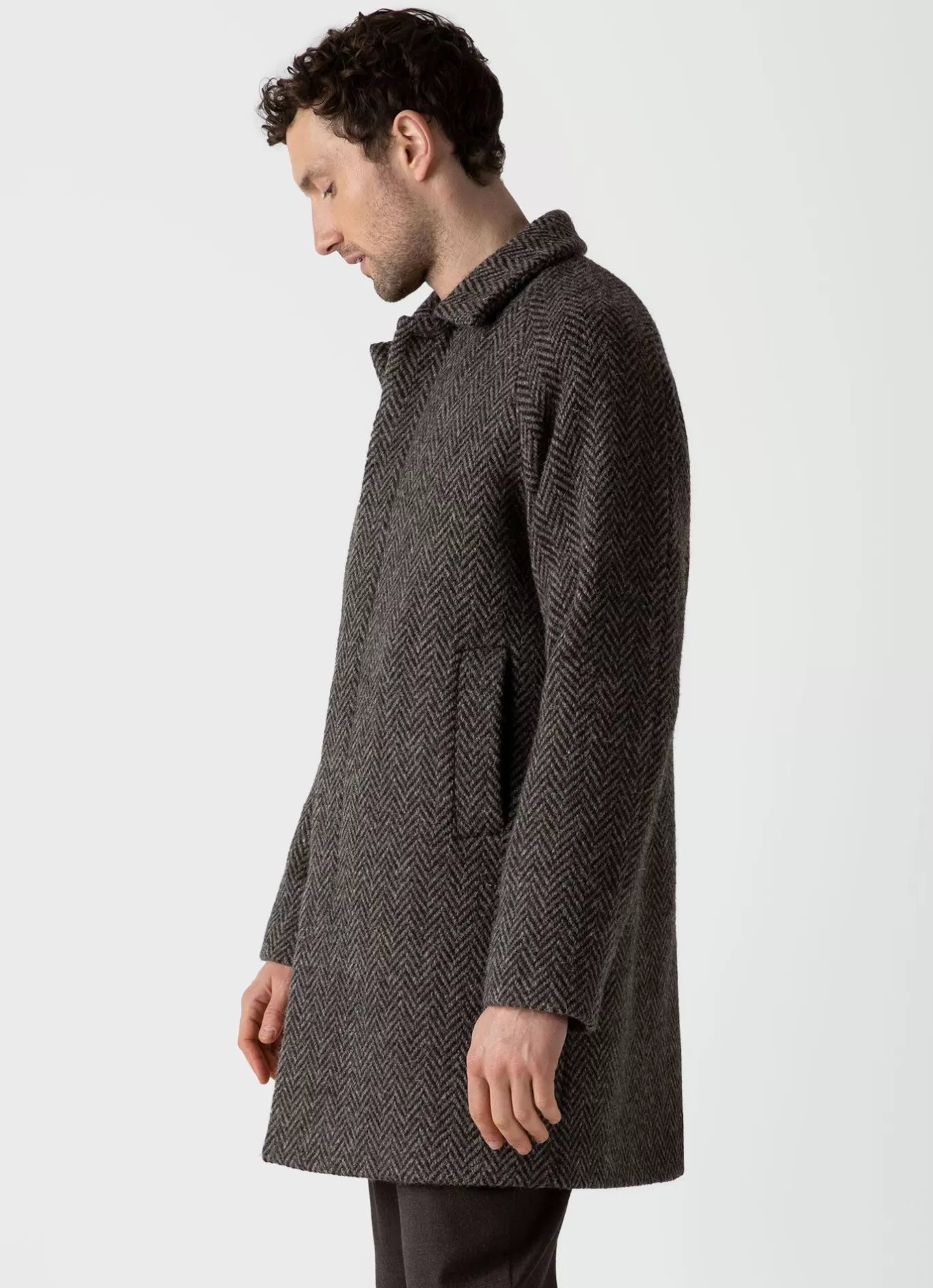 Outlet British Wool Car Coat Men Jackets & Coats