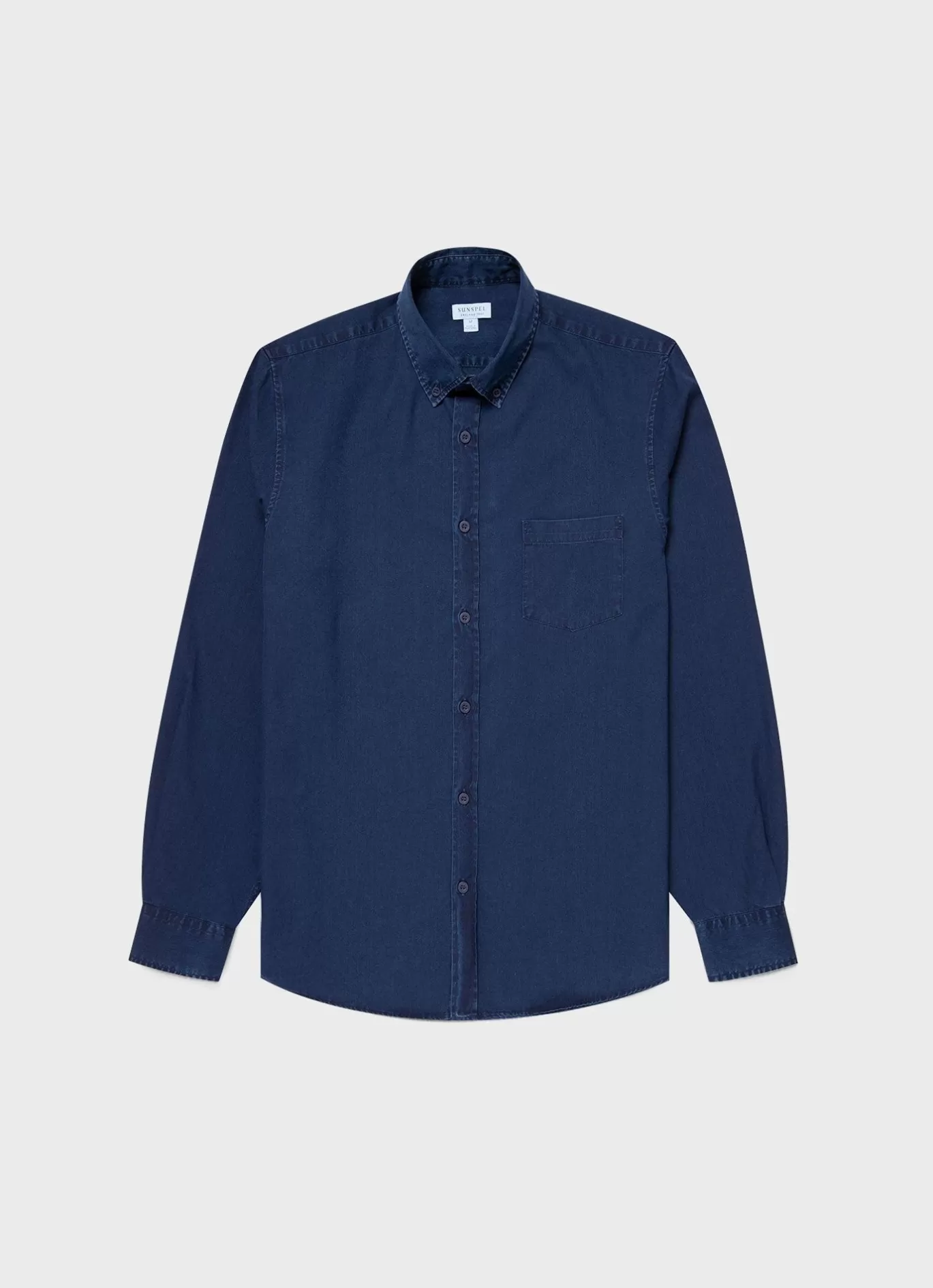 Outlet Button Down Denim Shirt Men Shirts