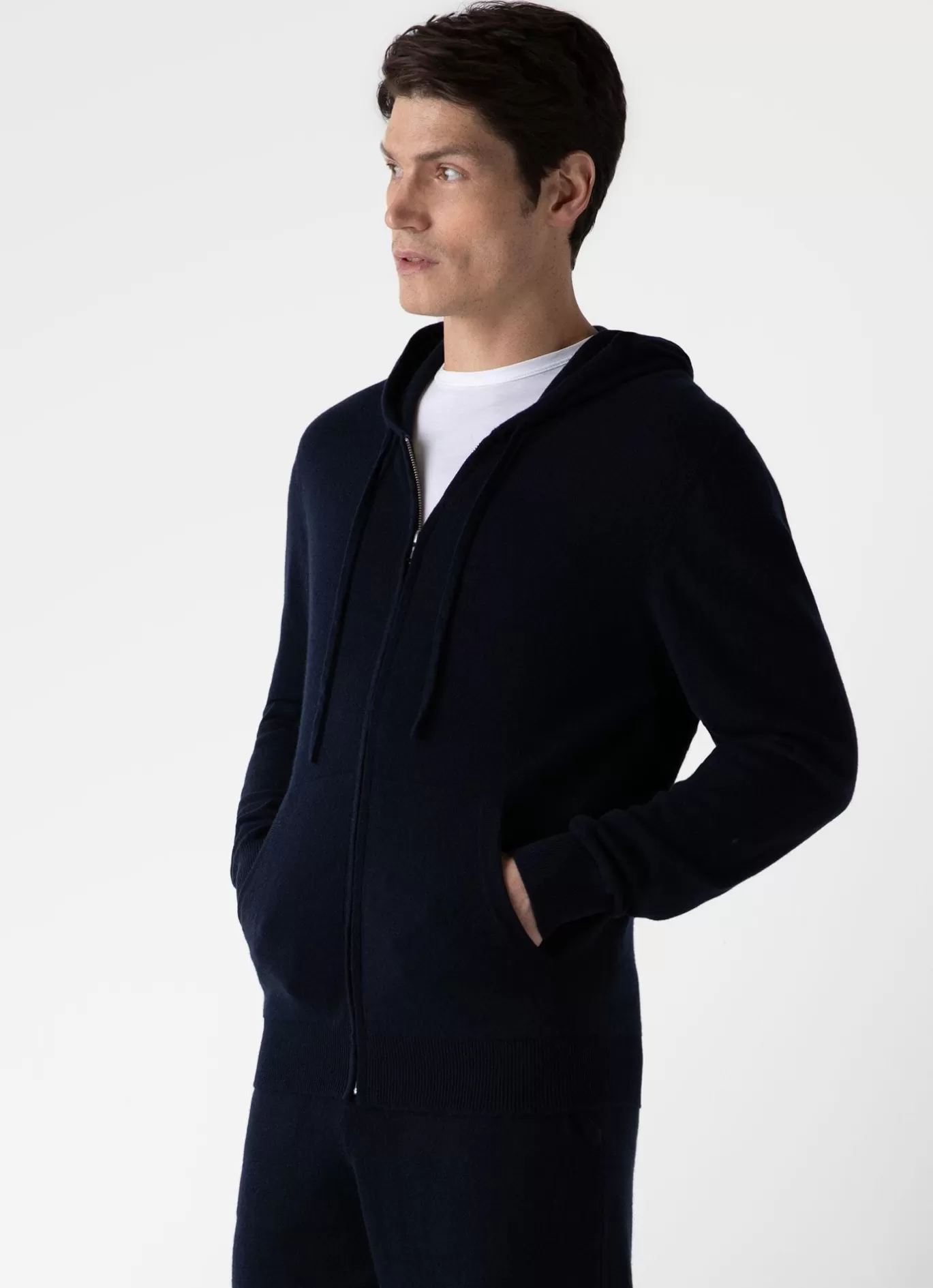 Store Cashmere Zip Hoodie Men Loungewear & Sleepwear