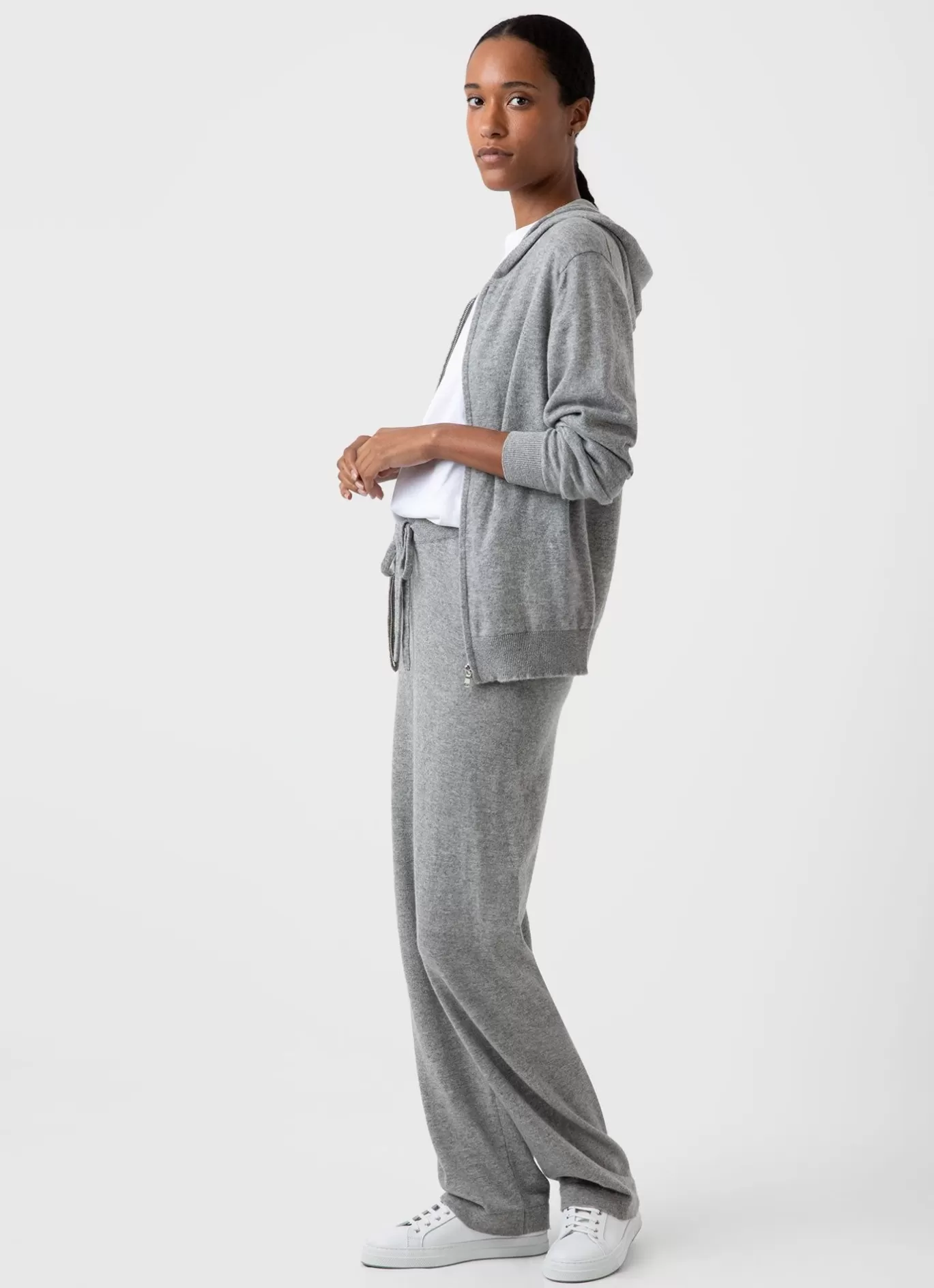 Clearance Cashmere Zip Hoodie Women Loungewear & Sleepwear