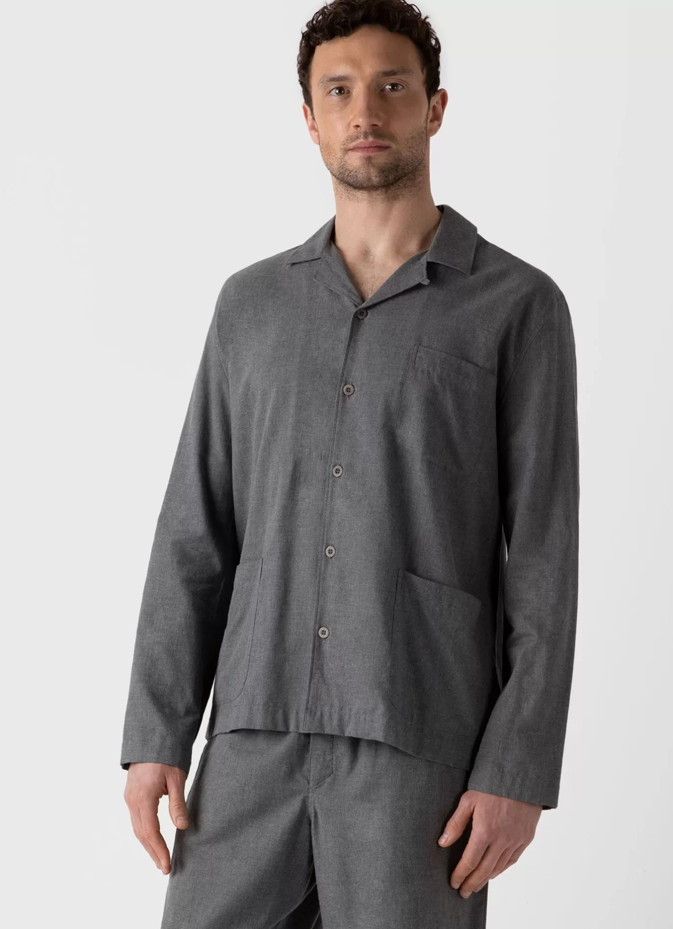 Best Sale Cotton Flannel Pyjama Shirt Men Loungewear & Sleepwear