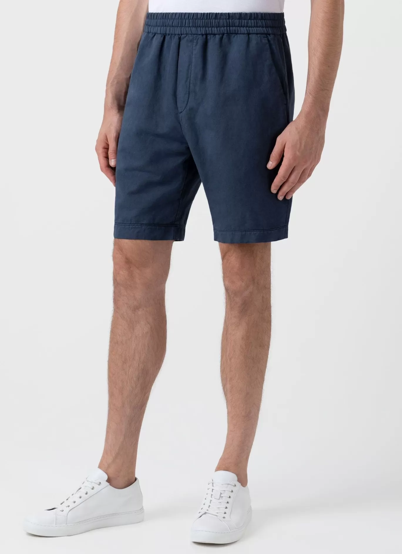 Sale Cotton Linen Drawstring Shorts Men Shorts