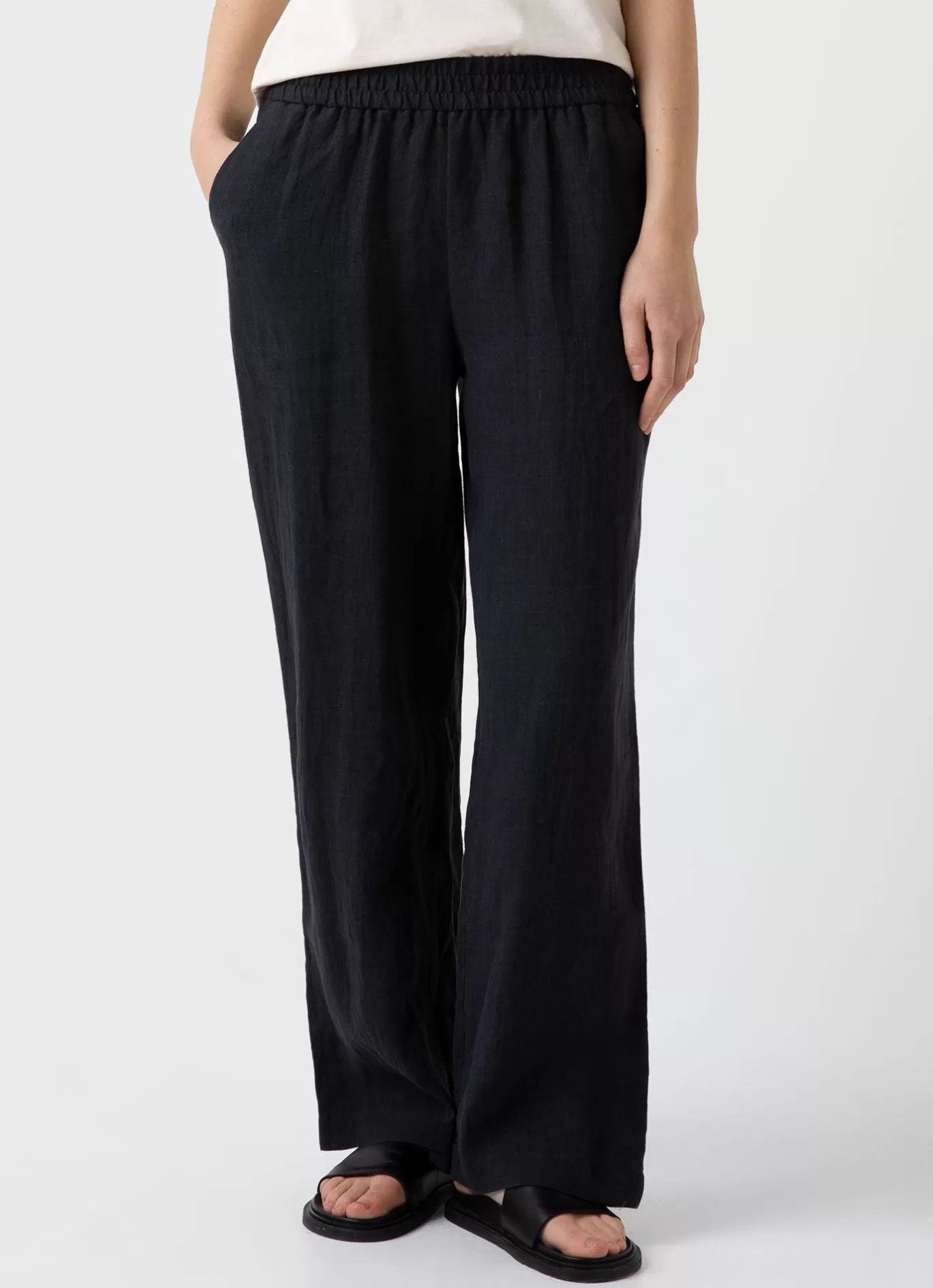 Hot Drawstring Wide Leg Trouser Women Pants