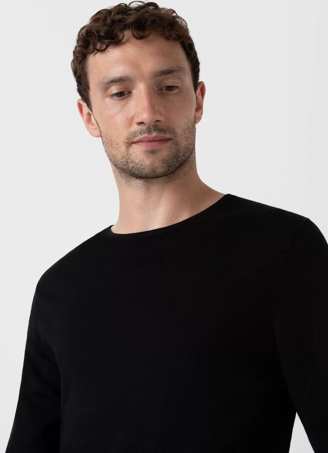 Online Extra Fine Merino Crew Neck Men Knitwear