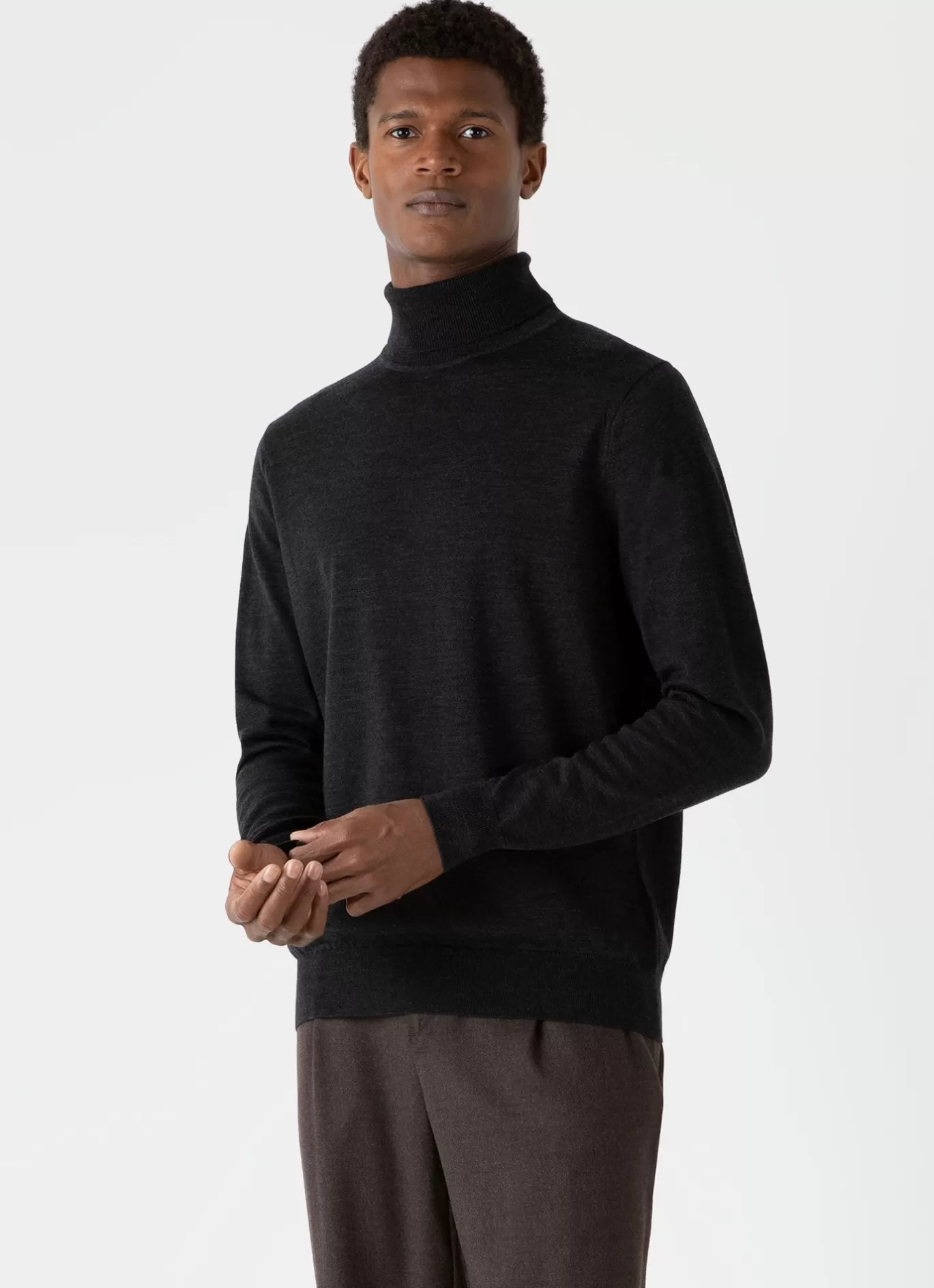 Shop Extra Fine Merino Roll Neck Men Knitwear