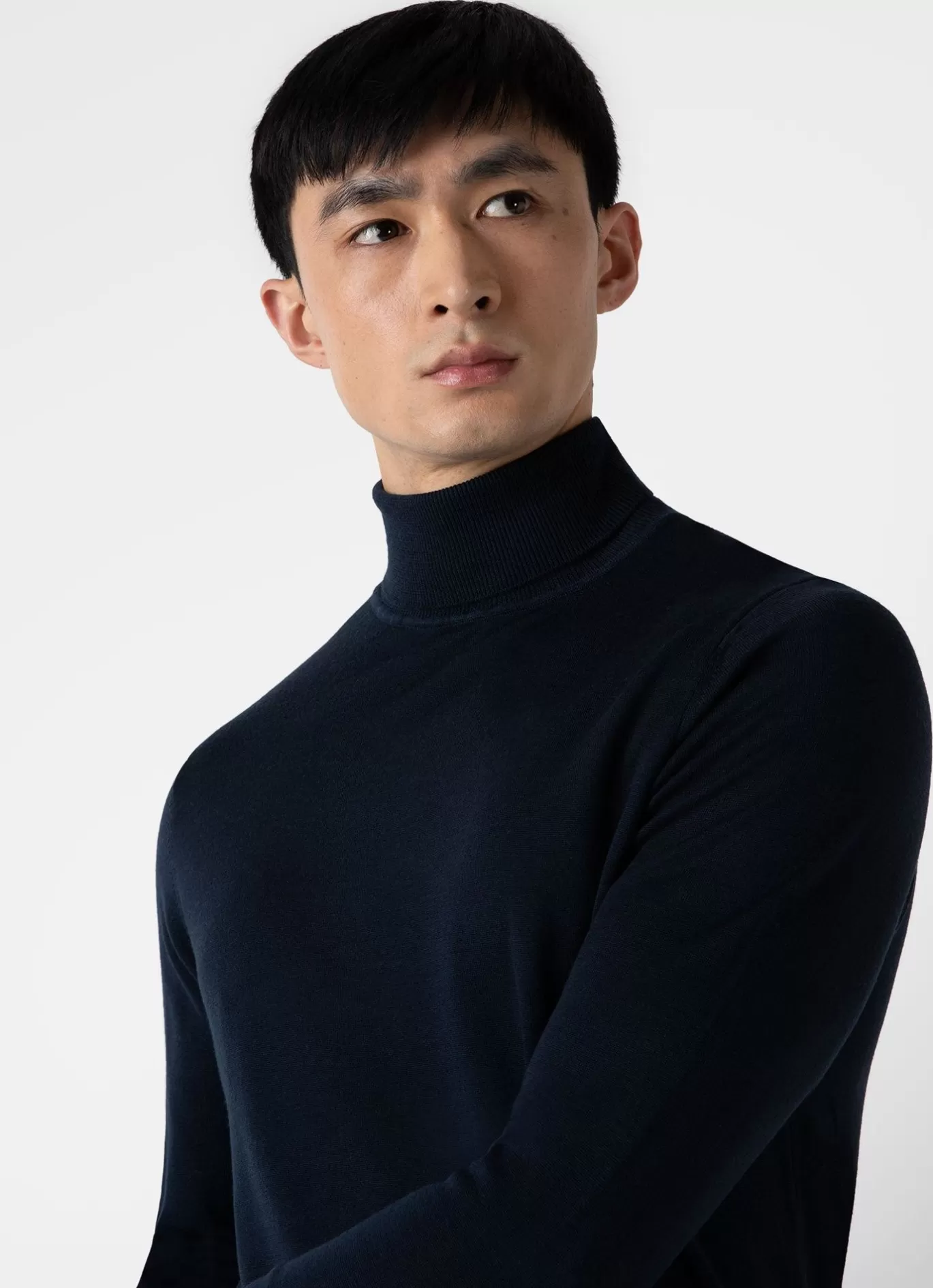 Best Sale Extra Fine Merino Roll Neck Men Knitwear