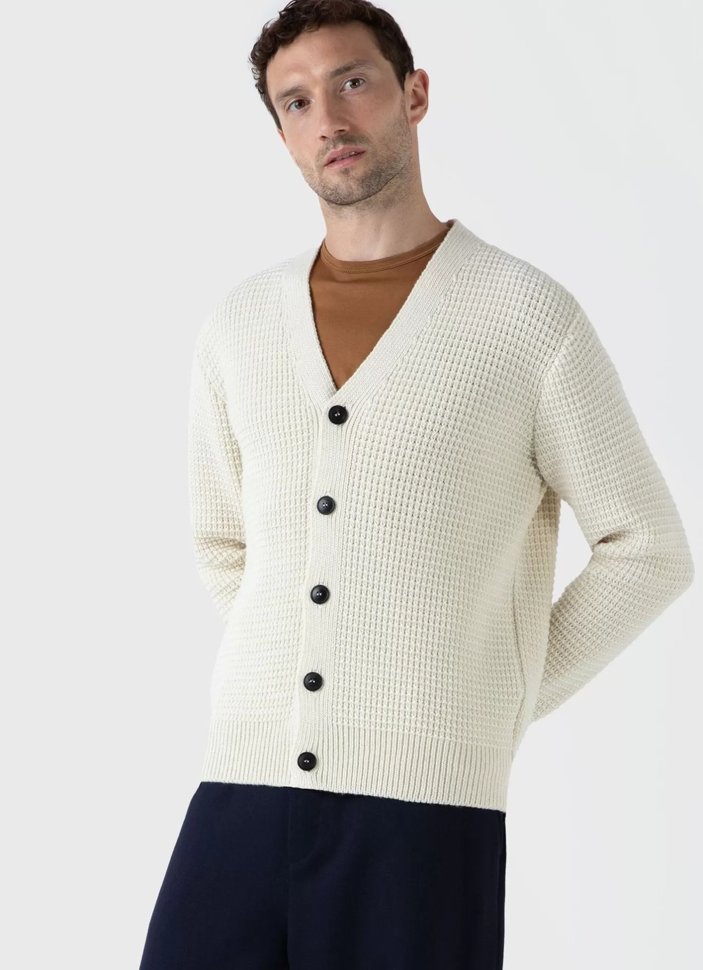 Discount Fisherman Cardigan Men Knitwear