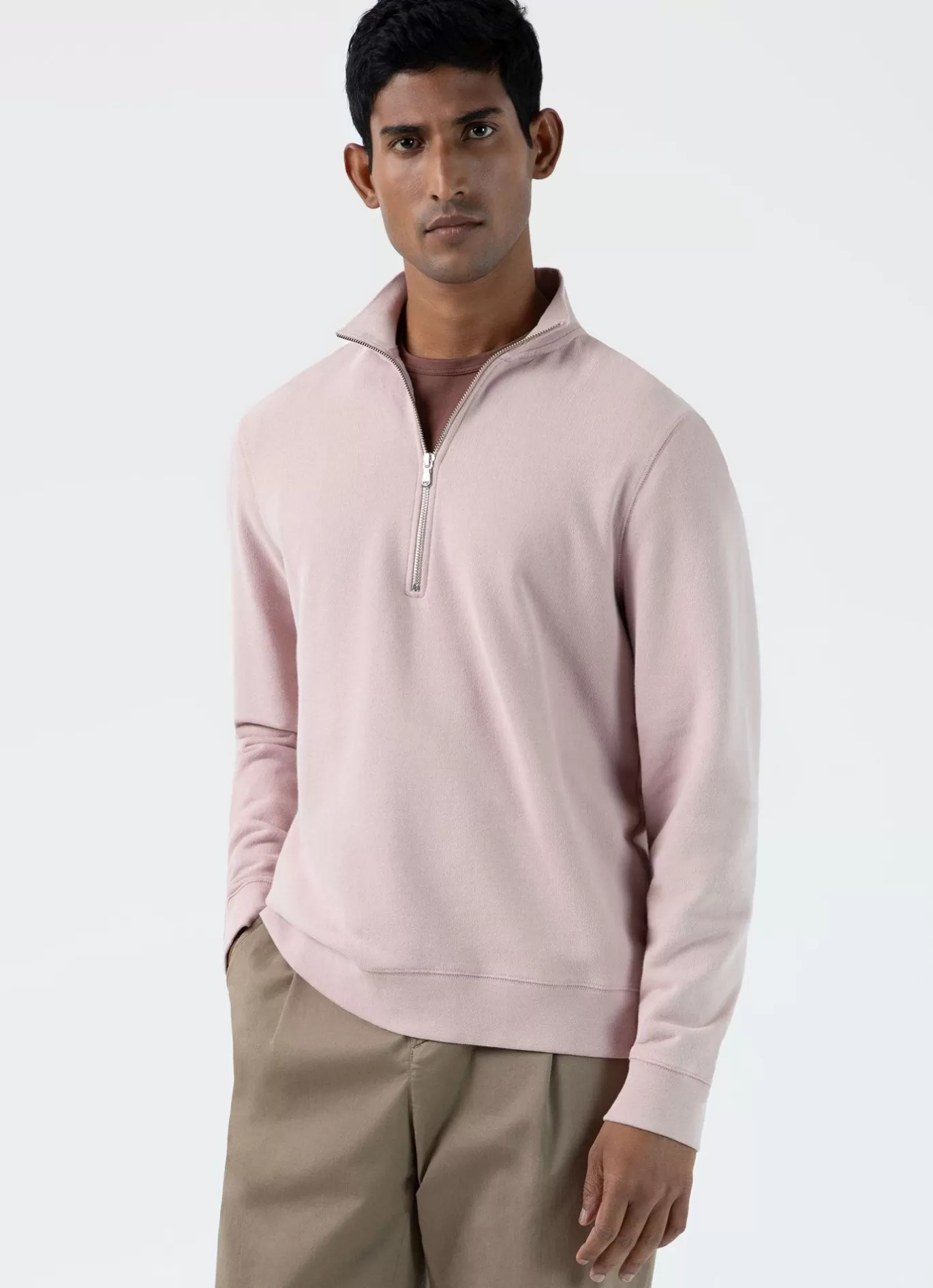 Best Sale Half Zip Loopback Sweatshirt Men Sweatshirts & Sweatpants