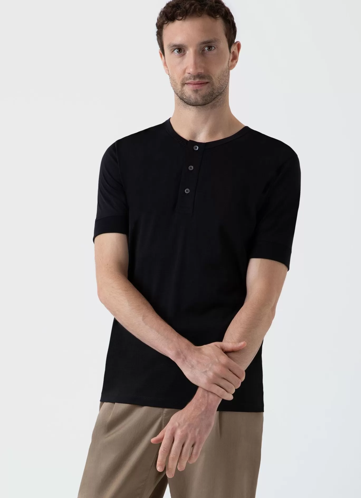 Sale Henley T Shirt Men T-Shirts