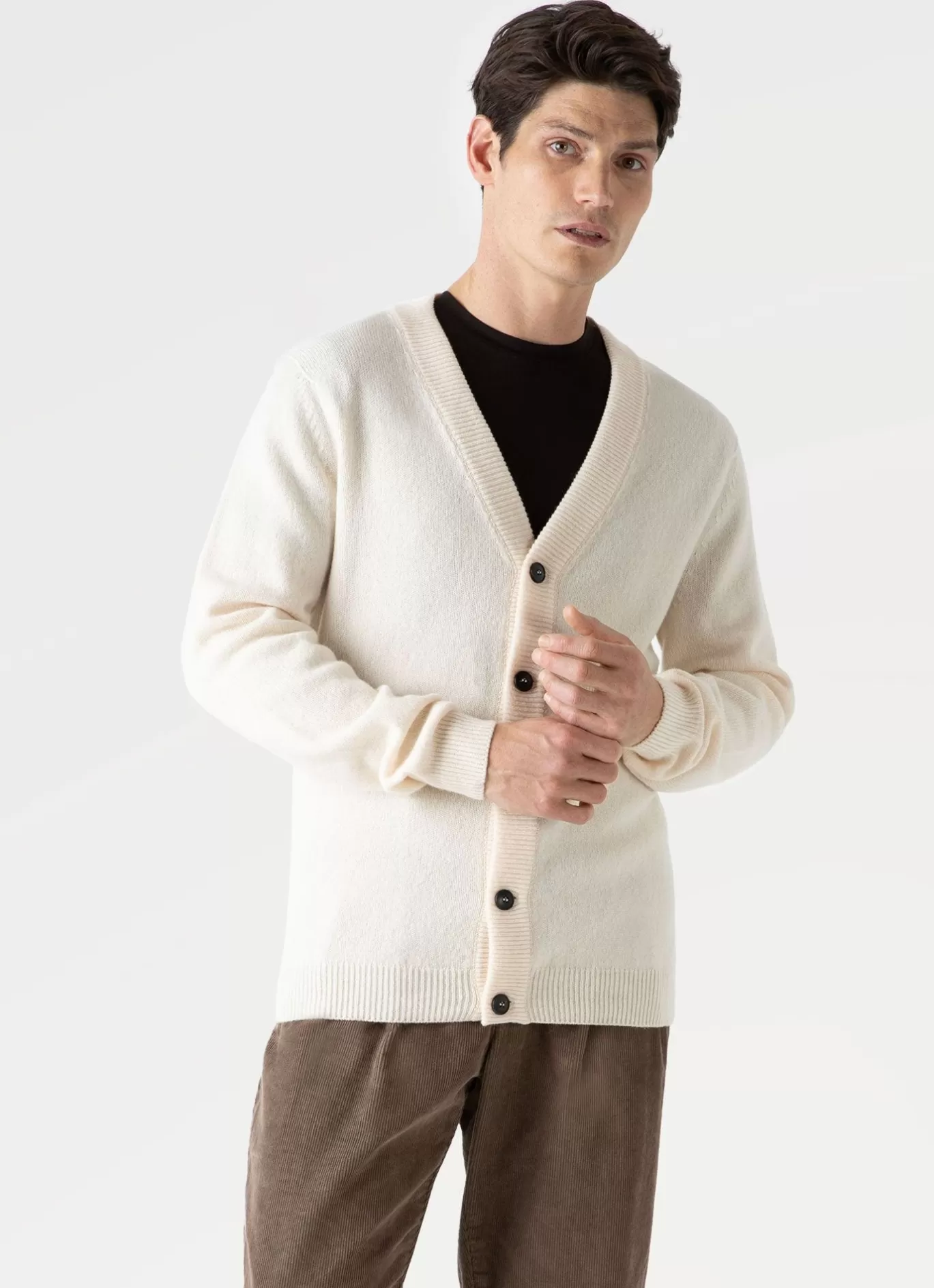 Best Lambswool Cardigan Men Knitwear