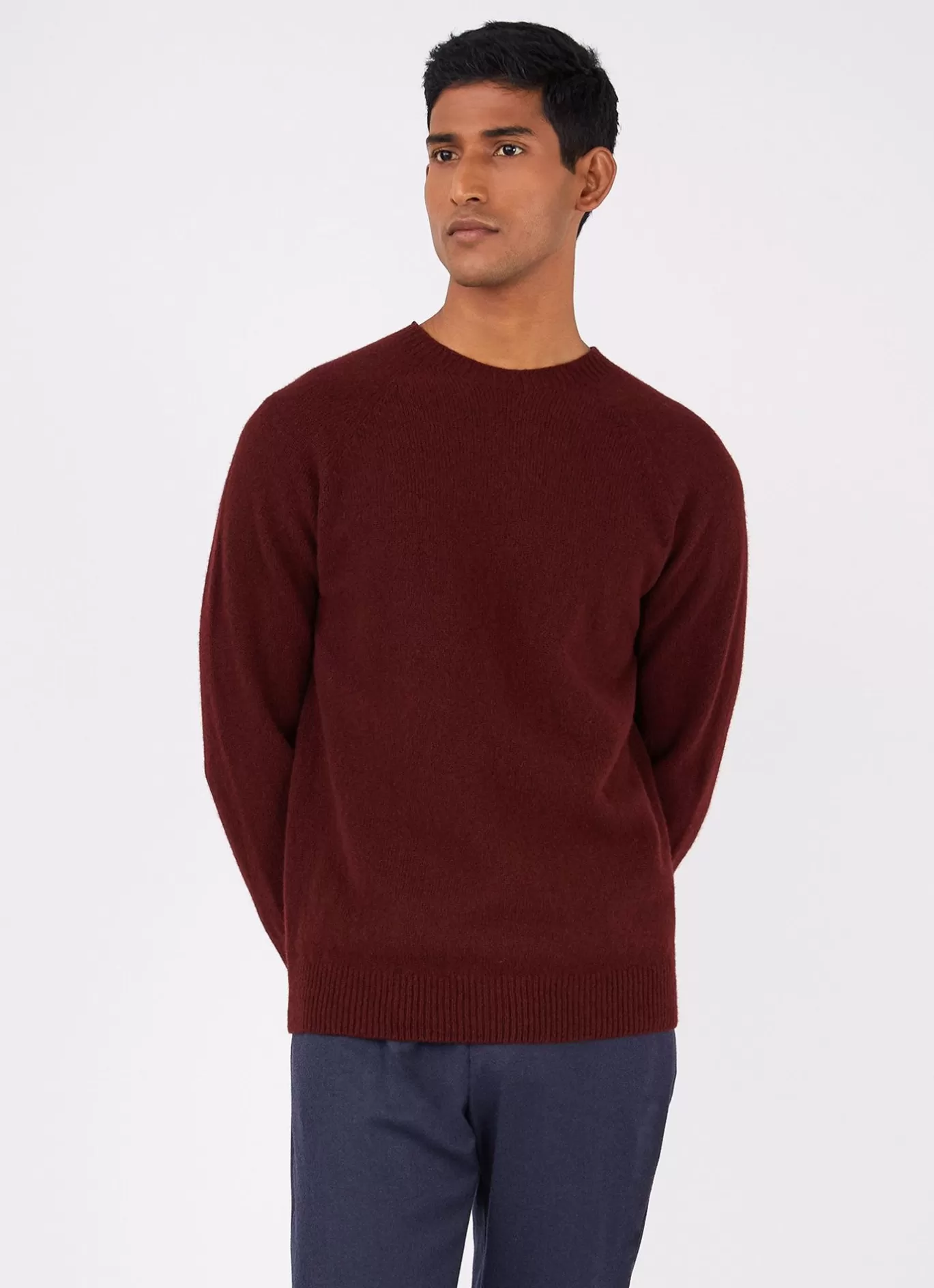 Best Lambswool Crew Neck Jumper Men Knitwear