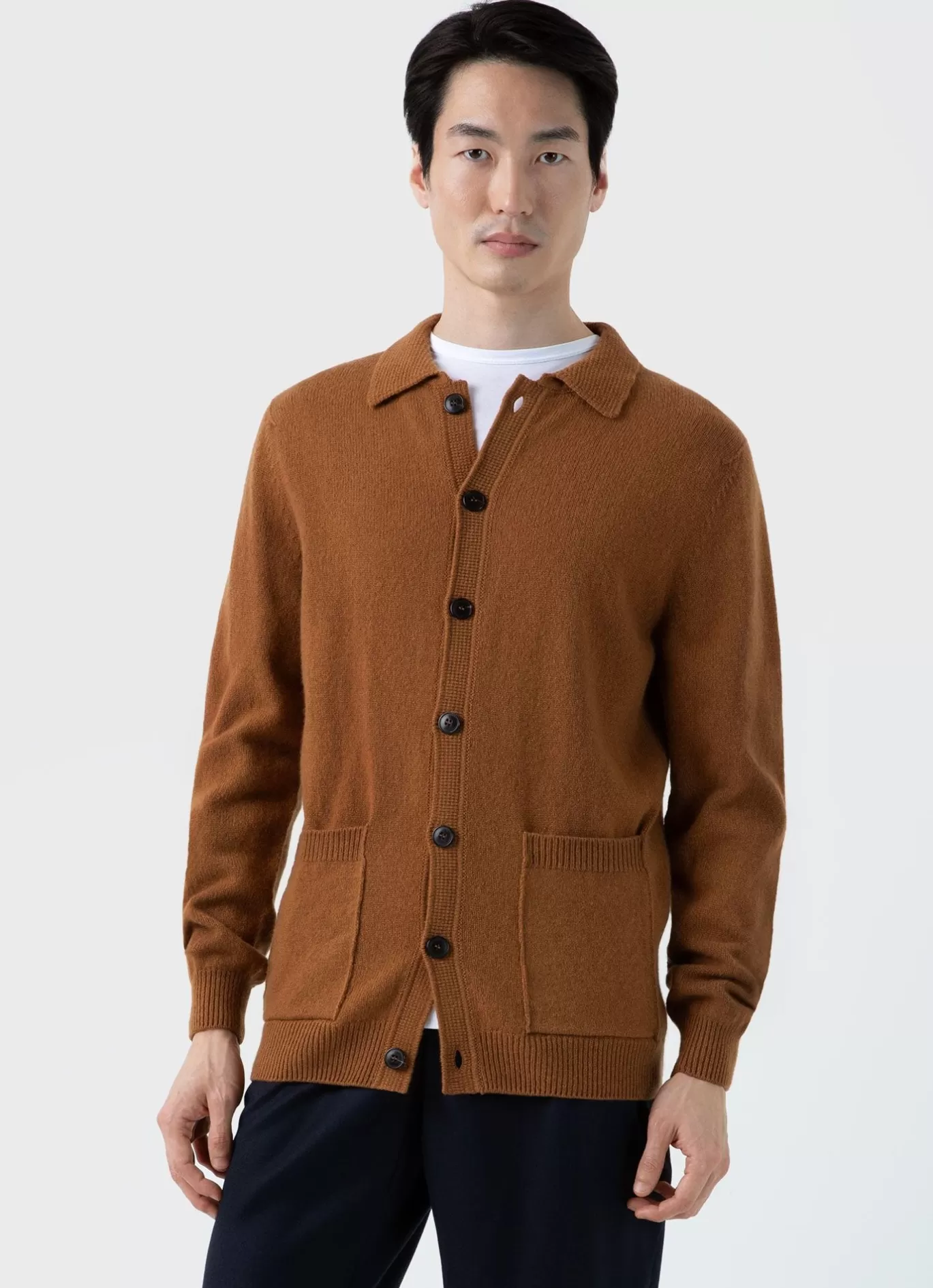 Fashion Lambswool Jacket Men Knitwear