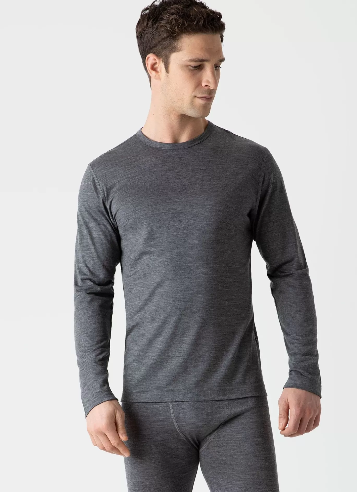 Sale Long Sleeve Thermal Merino T Shirt Men Activewear