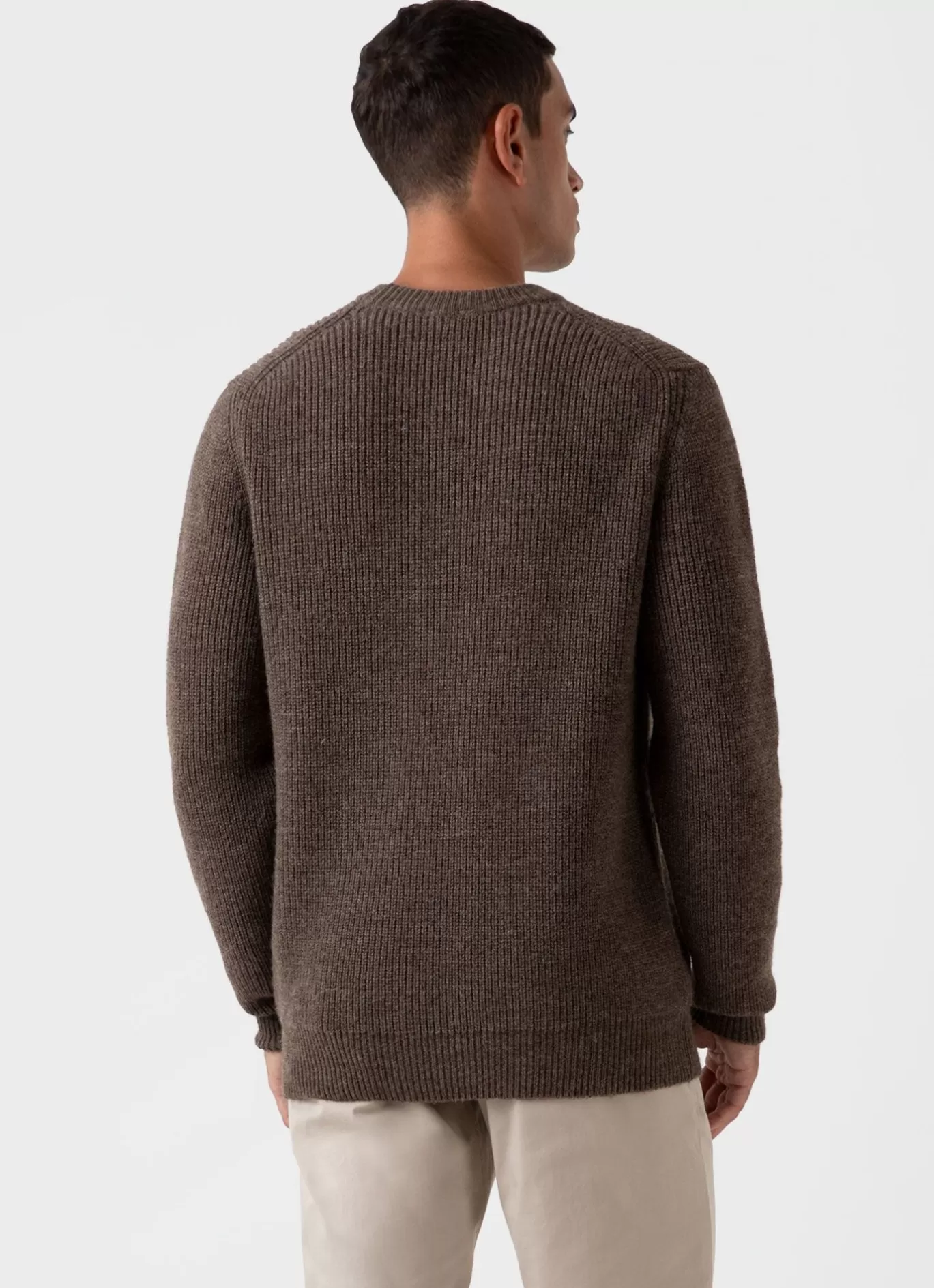 New Luxury British Wool Jumper Men Knitwear