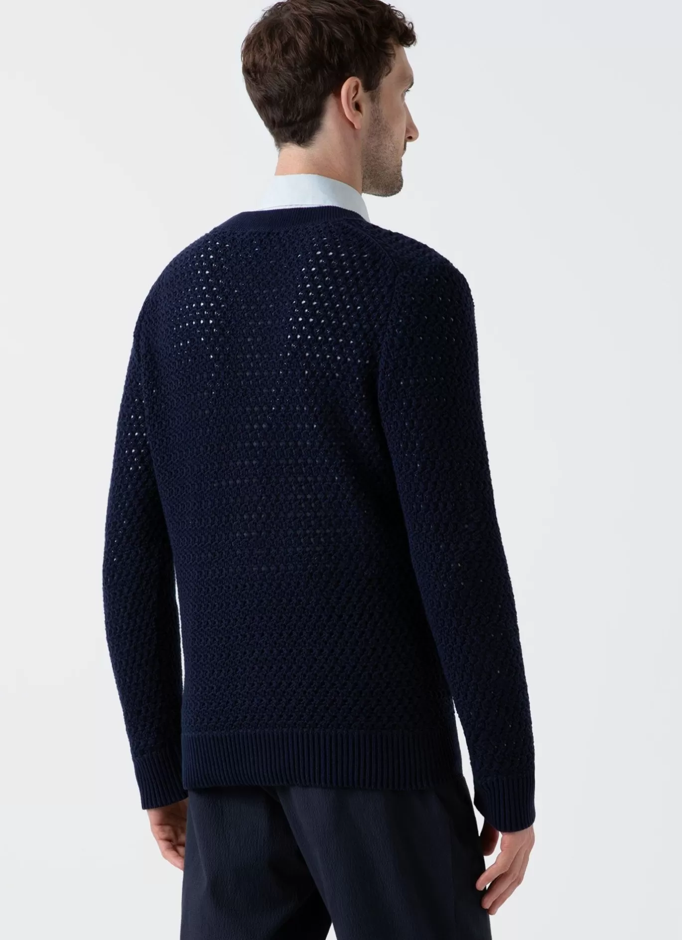 Store Open Stitch Cardigan Men Knitwear