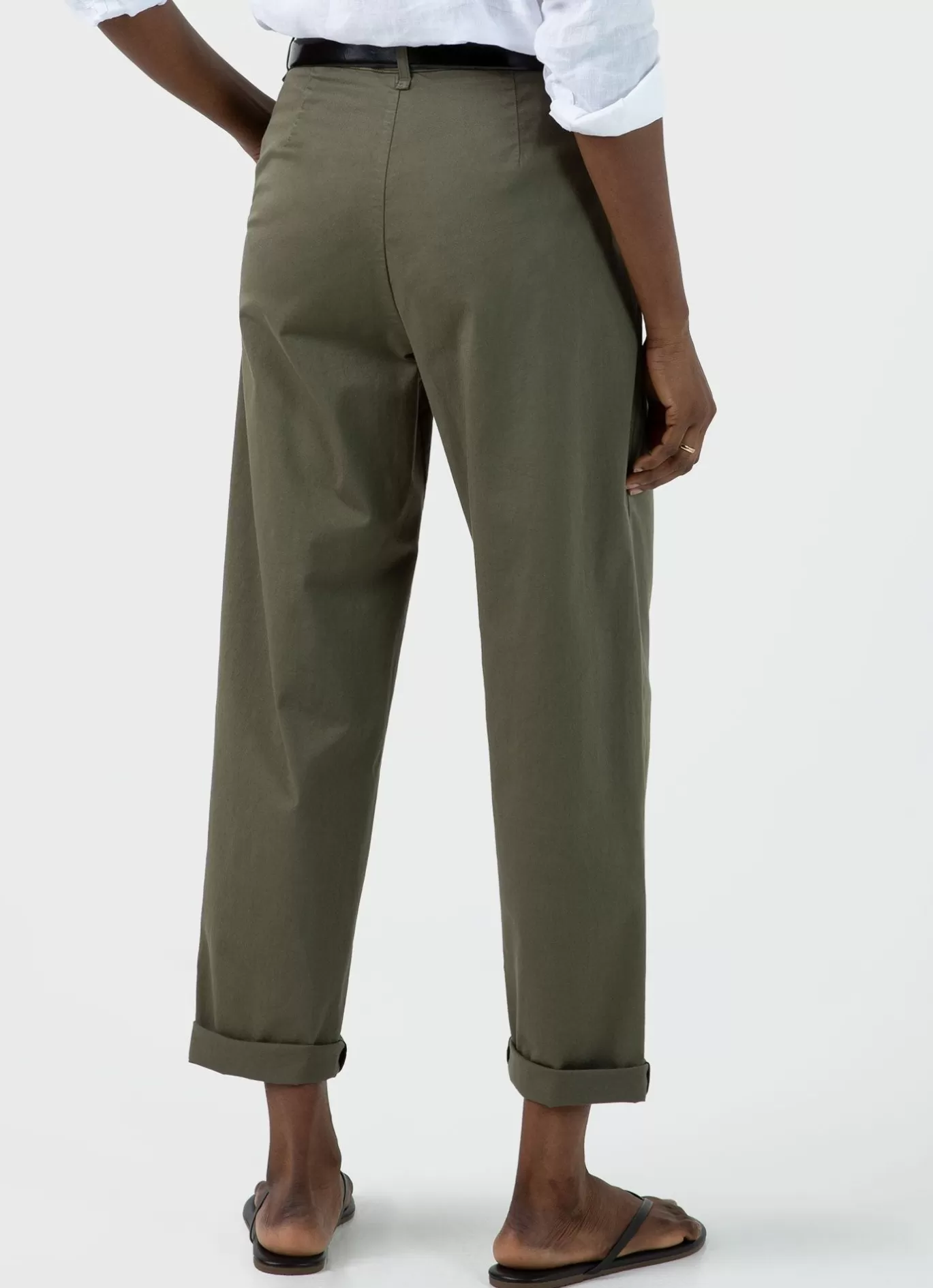 Online Pleated Chino Women Pants