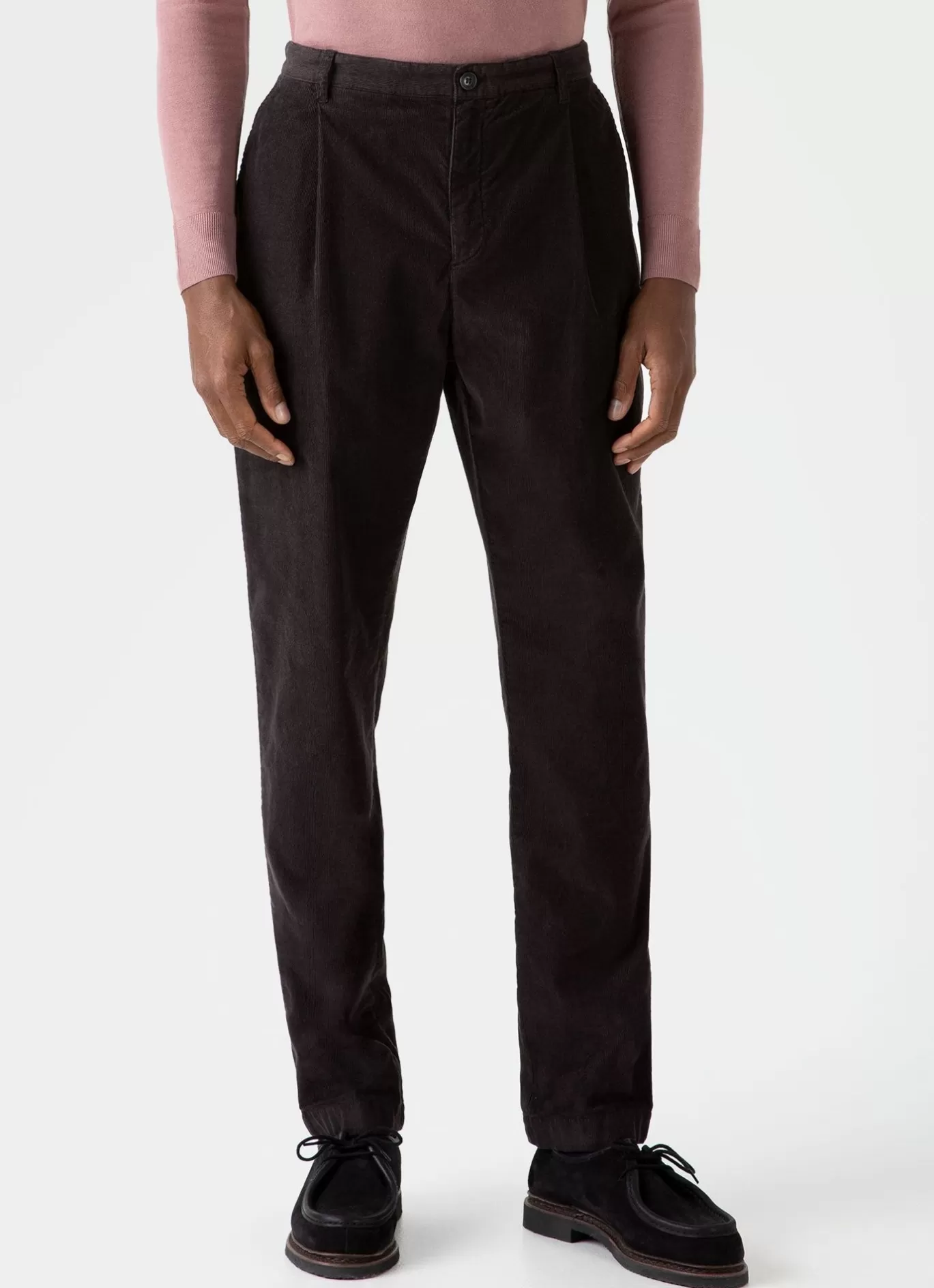 New Pleated Corduroy Trouser Men Pants