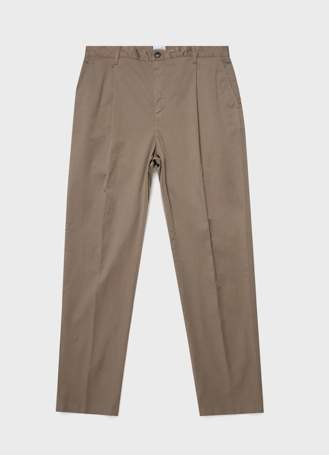 Discount Pleated Twill Trouser Men Pants