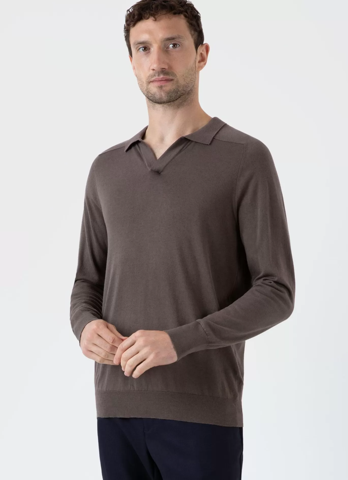 Store Sea Island Cashmere Polo Shirt Men Polo Shirts