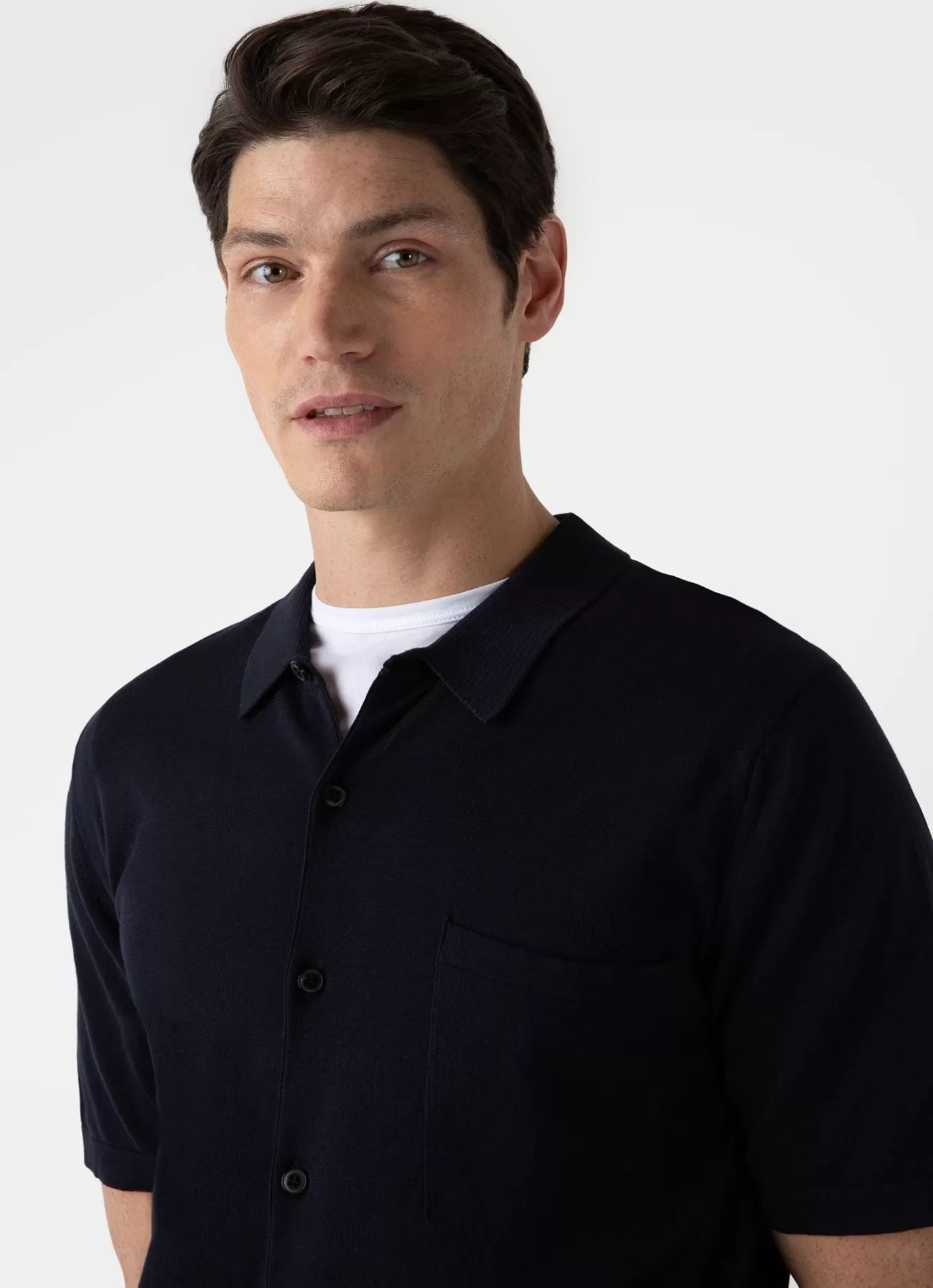 Online Sea Island Cotton Knit Shirt Men Shirts