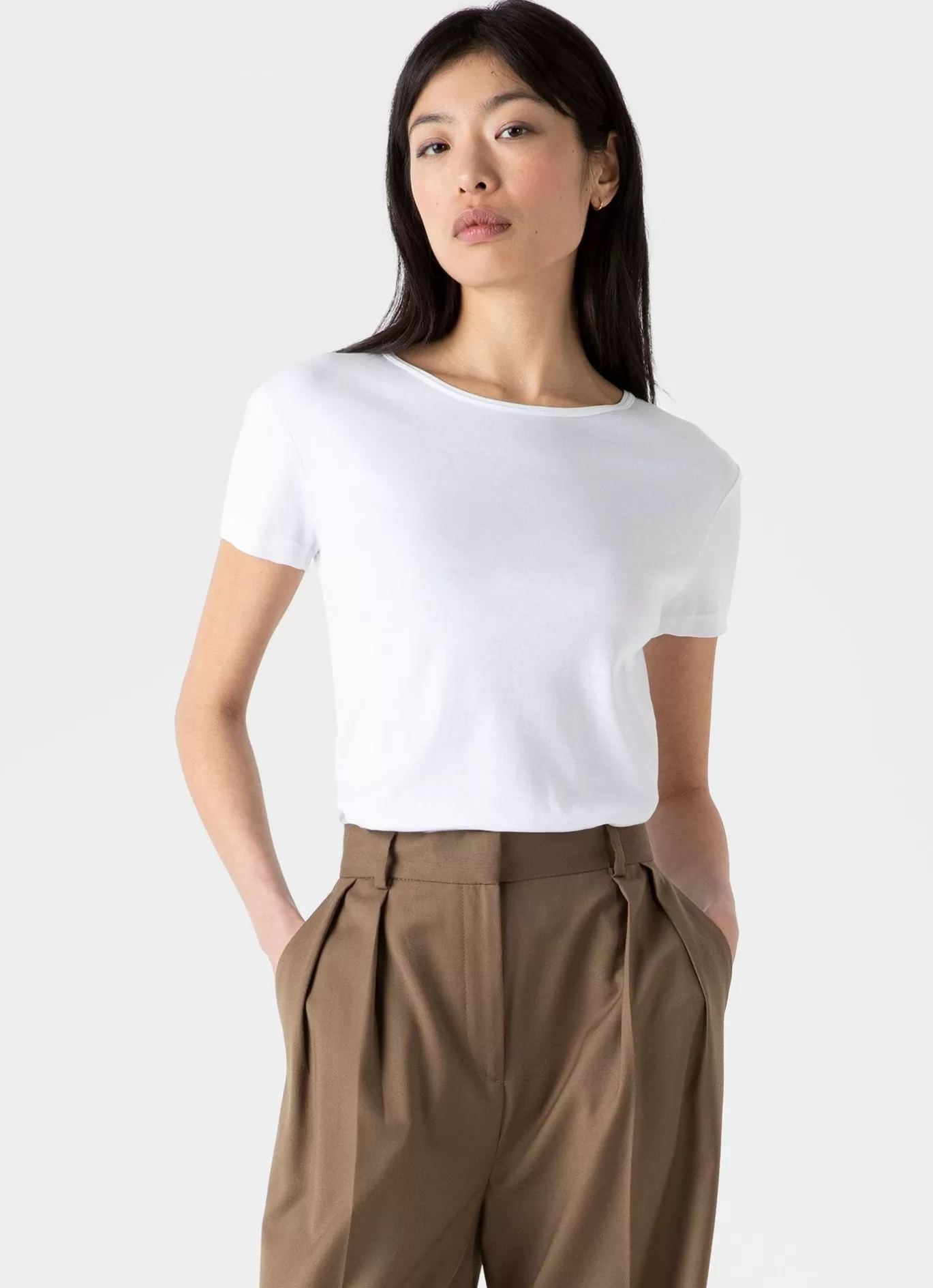 Discount Sea Island Cotton T Shirt Women T-Shirts & Tops