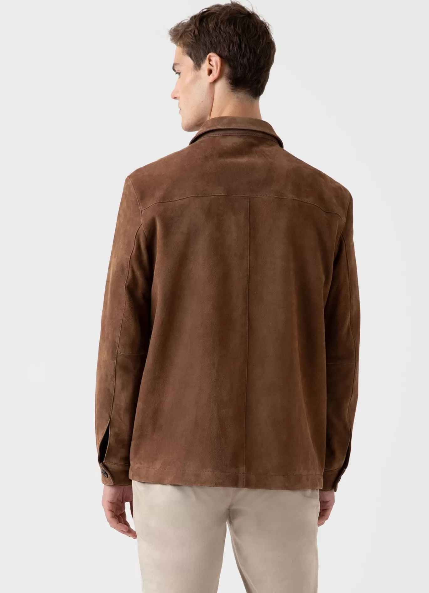 Flash Sale Suede Twin Pocket Jacket Men Jackets & Coats