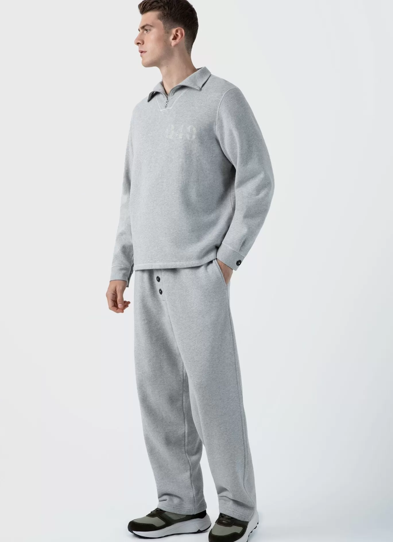 Fashion X Nigel Cabourn Half Zip Sweatshirt Men Sweatshirts & Sweatpants