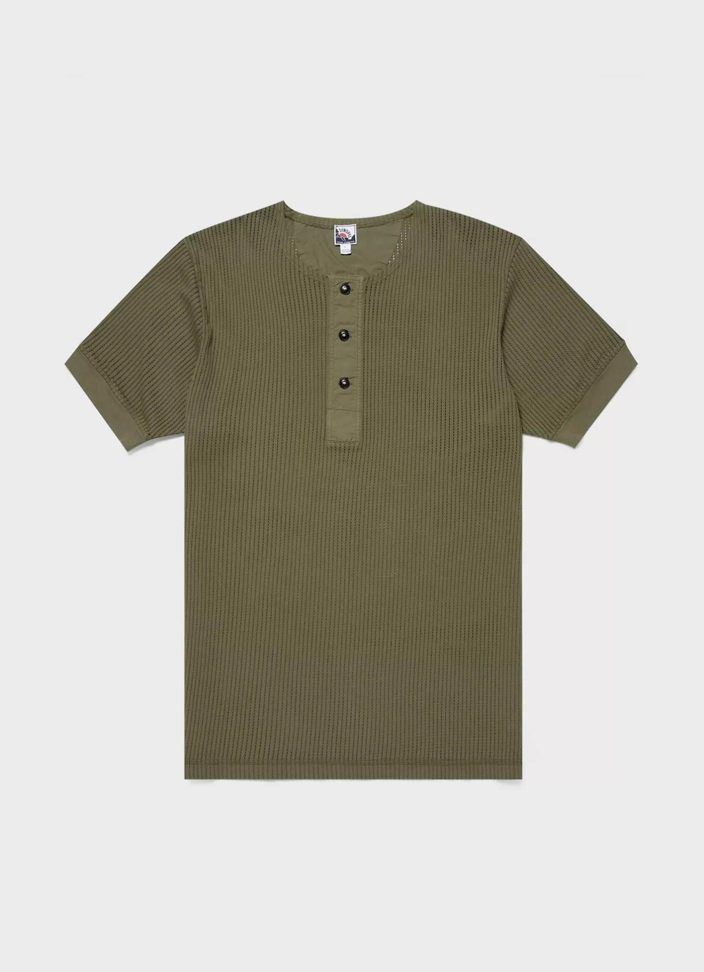 Hot X Nigel Cabourn Mesh Henley Men T-Shirts