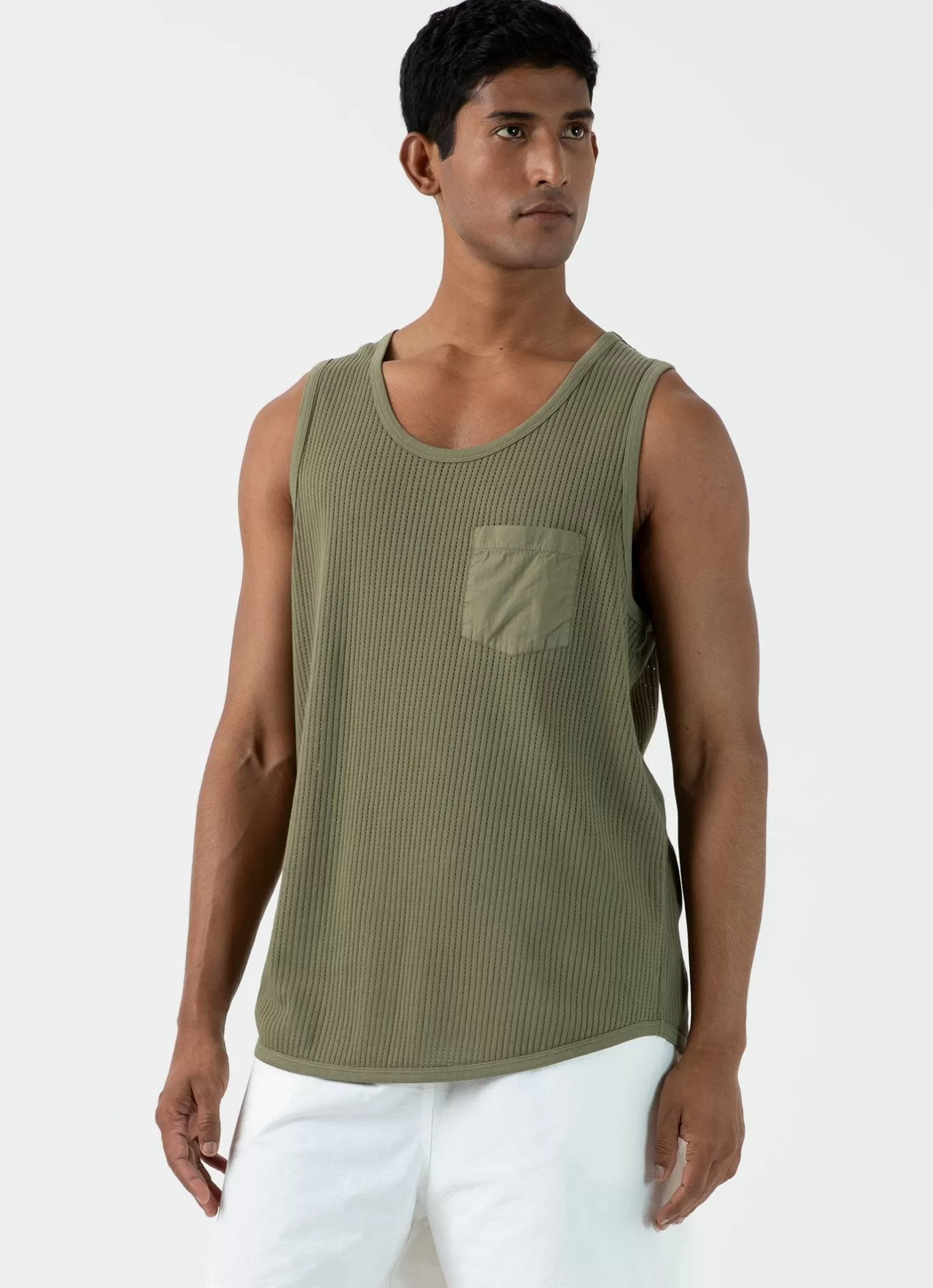 Hot X Nigel Cabourn Mesh Vest Men T-Shirts