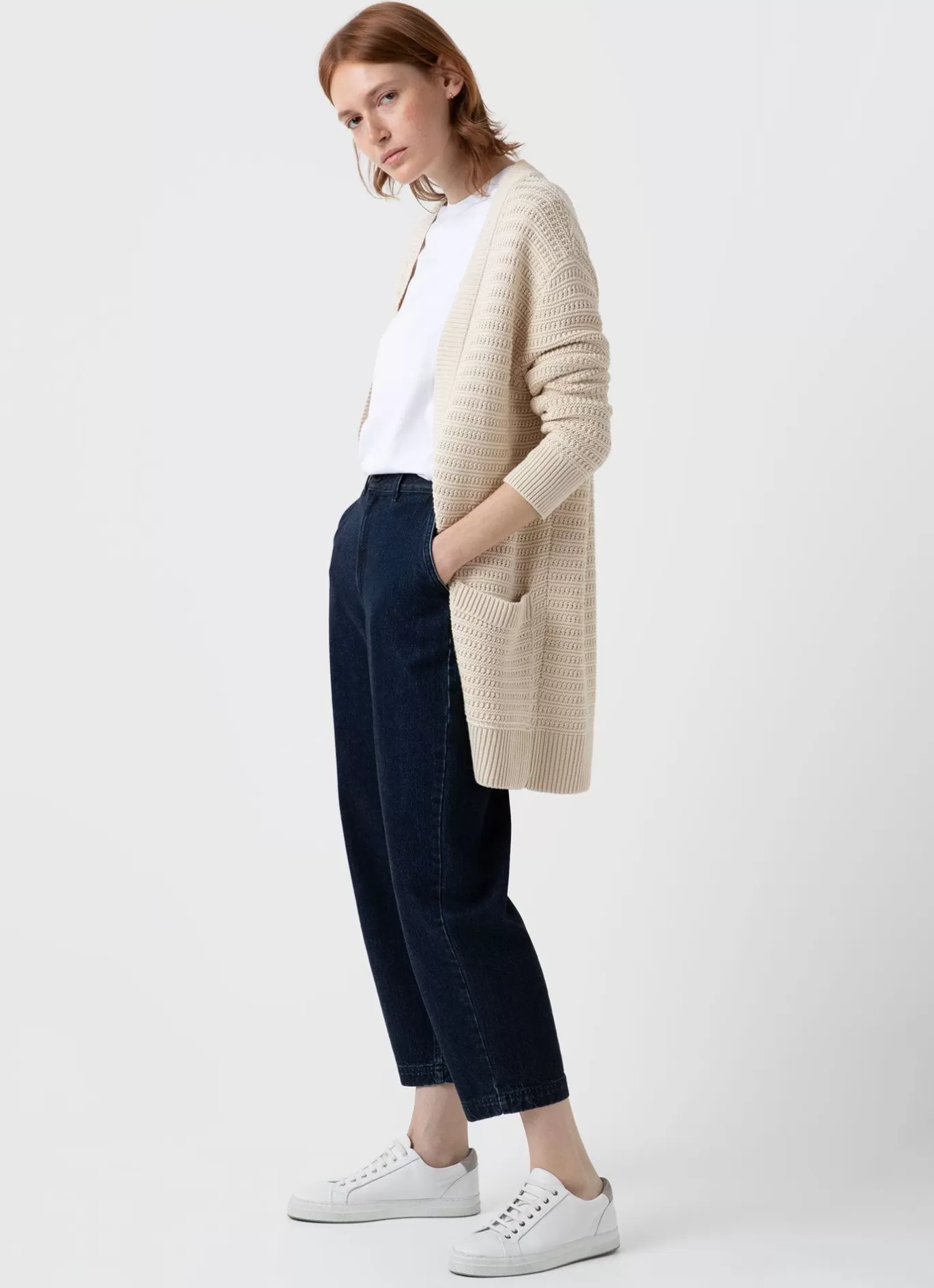 Cheap Textured Cardigan Women Knitwear