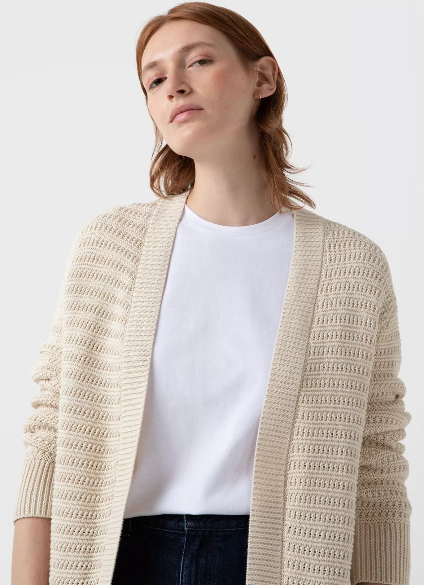 Cheap Textured Cardigan Women Knitwear