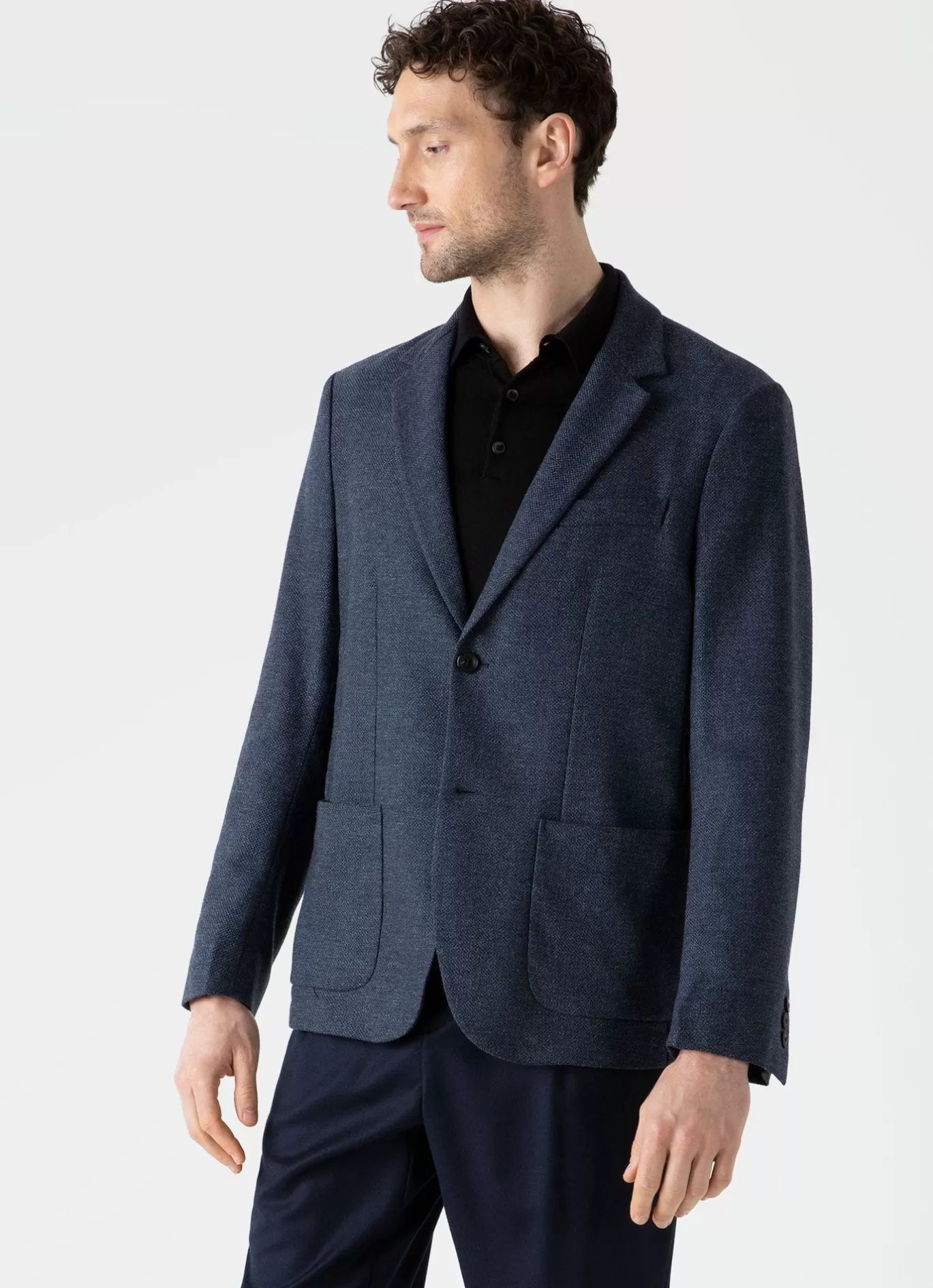 Clearance Textured Wool Blazer Men Jackets & Coats