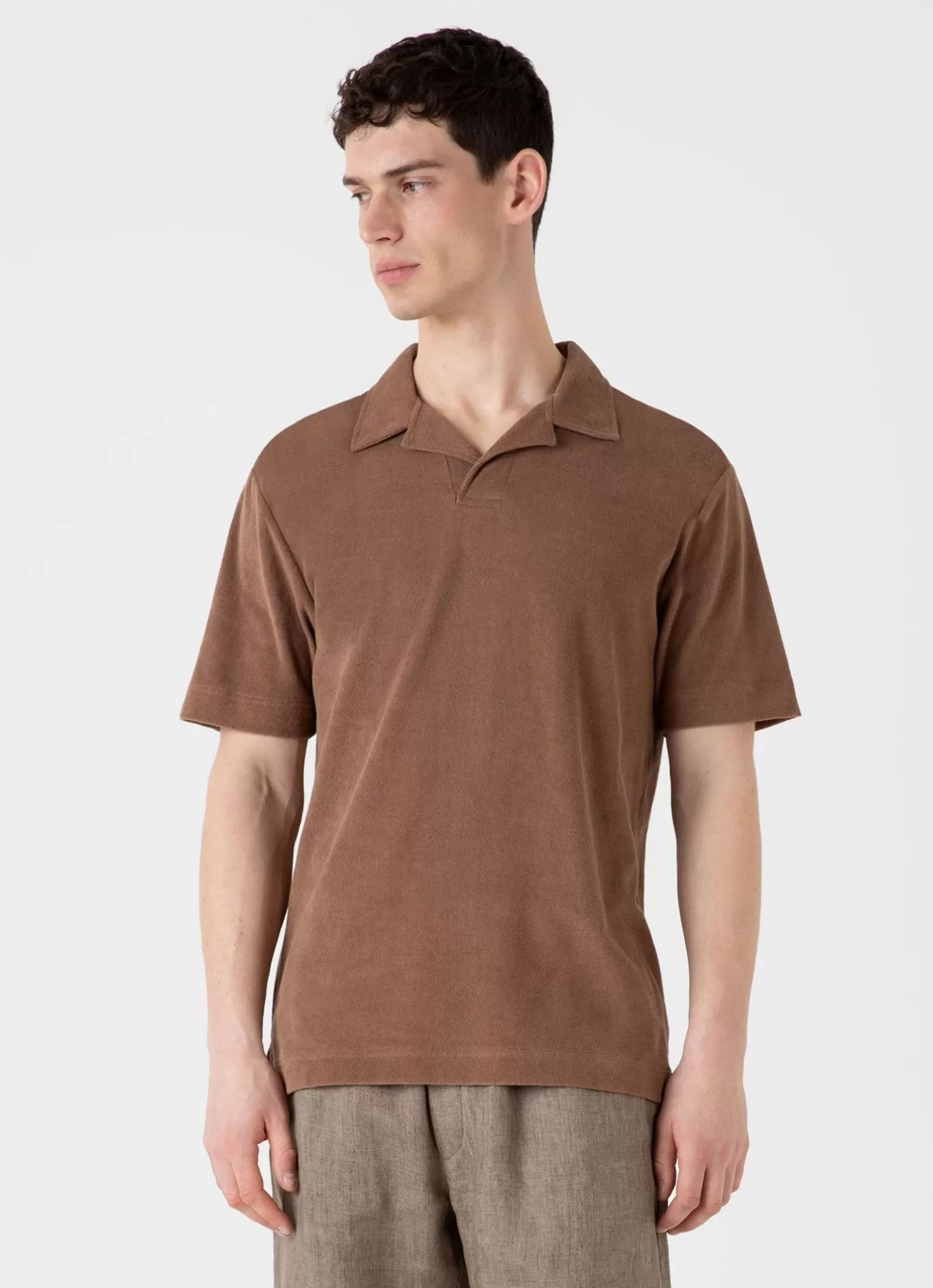 Online Towelling Polo Shirt Men Polo Shirts