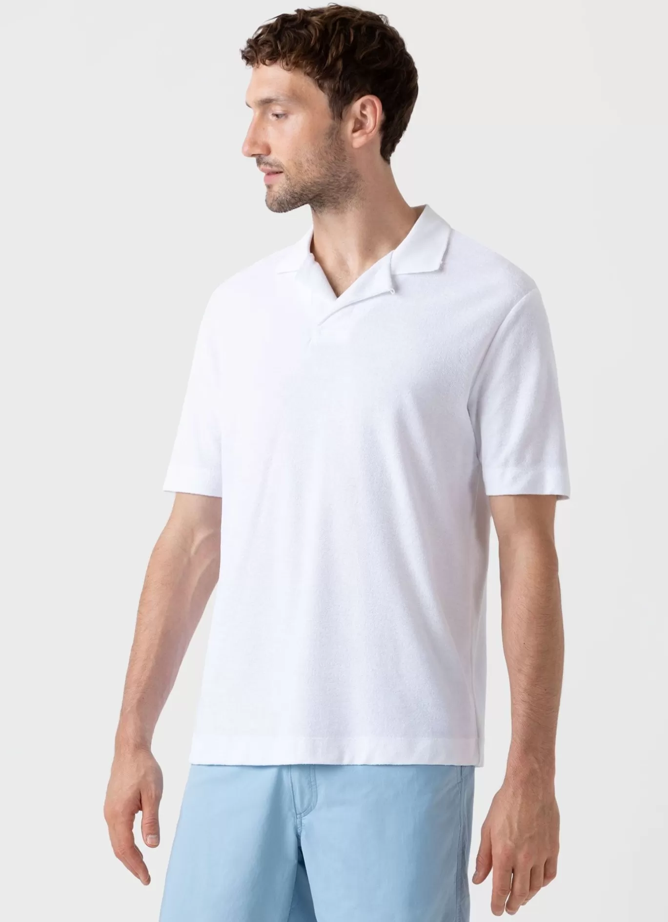 Shop Towelling Polo Shirt Men Polo Shirts