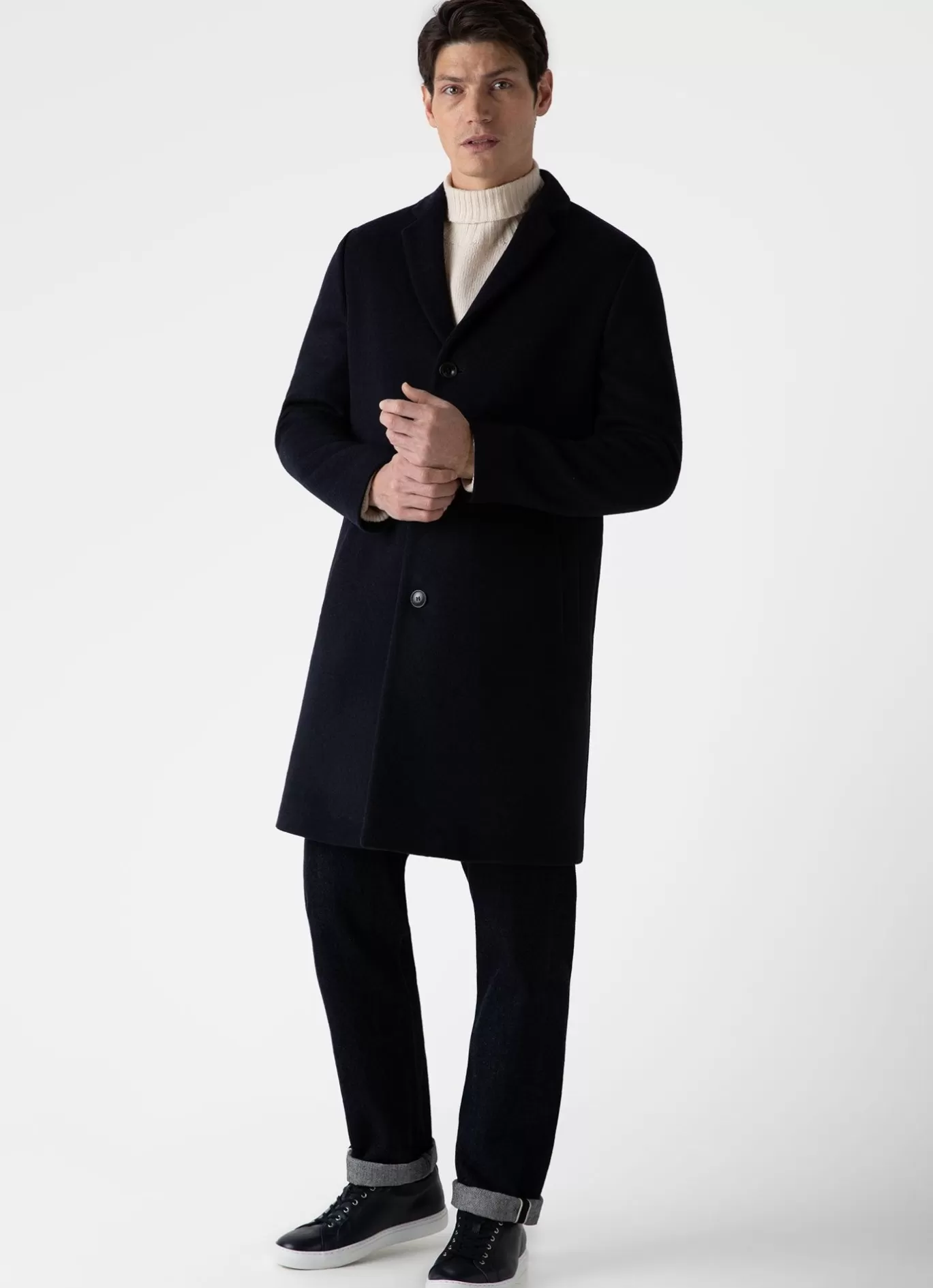 Cheap Wool Cashmere Overcoat Men Jackets & Coats