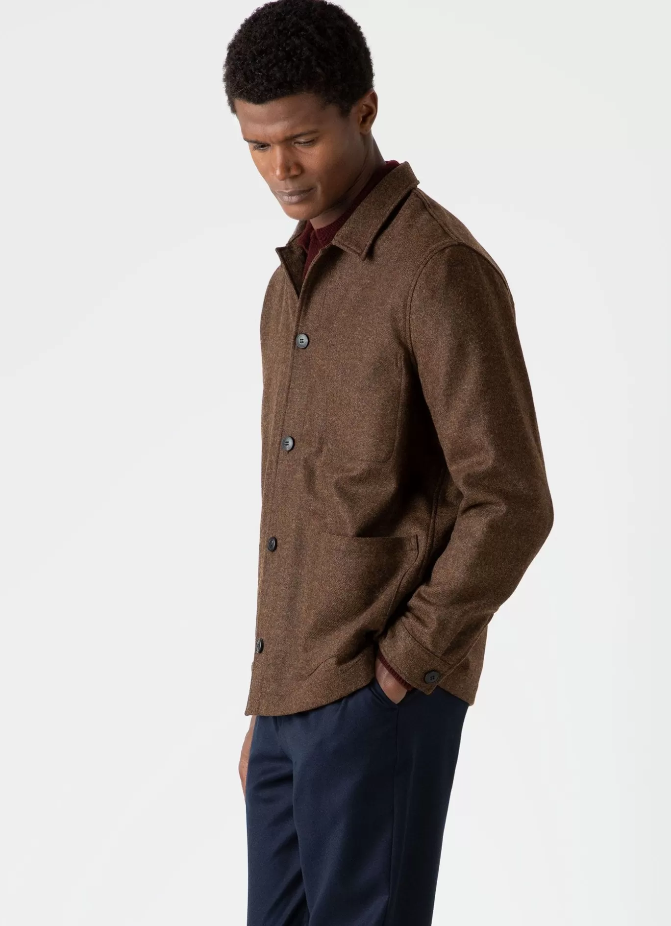 Sale Wool Twin Pocket Jacket Men Jackets & Coats